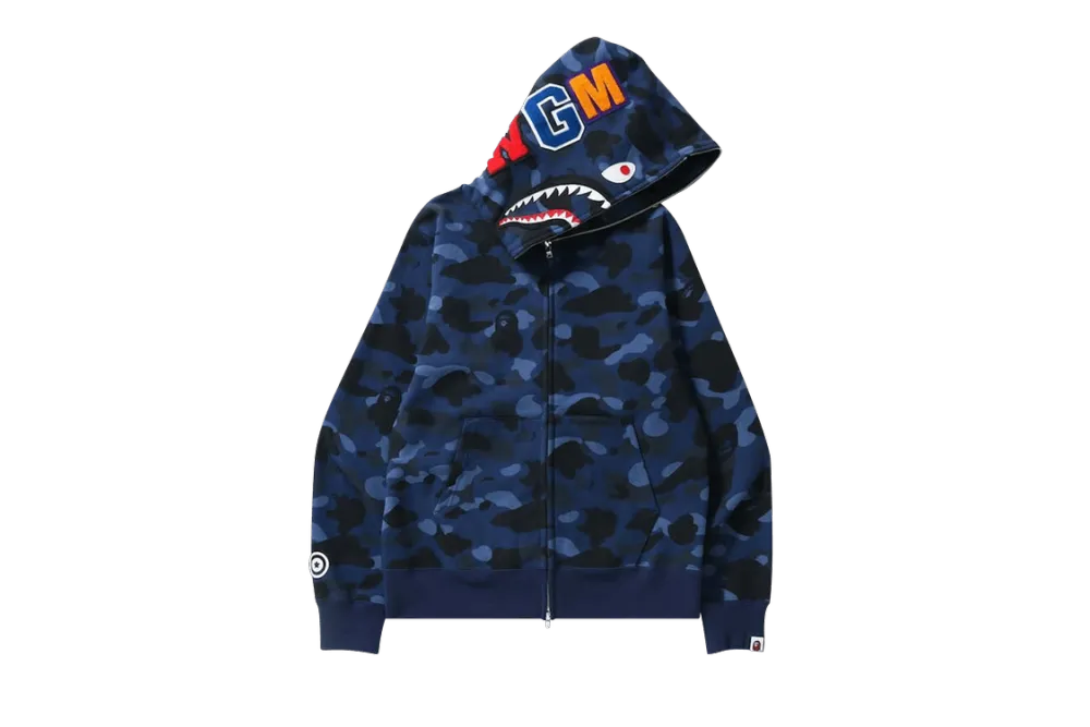 BAPE Color Camo Shark Full Zip Hoodie
