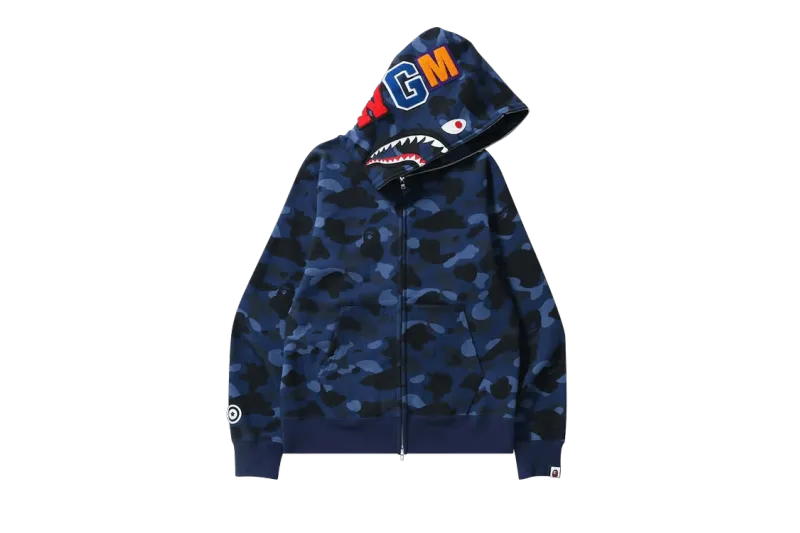 BAPE Color Camo Shark Full Zip Hoodie