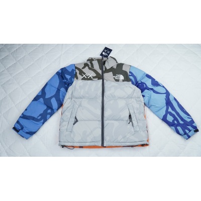 PKGoden  |  TheNorthFace Splicing gray XX KAWS 1996 Nuptse Jacket 01