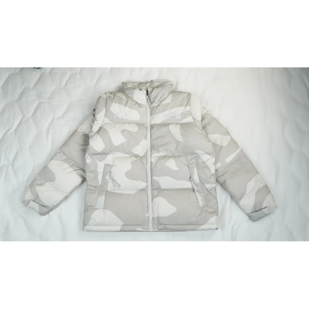 PKGoden  |  TheNorthFace Splicing White XX KAWS 1996 Nuptse Jacket