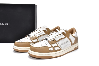PKGoden  |  AMIRI Skel Top Low White Brown, MFS003-281 02