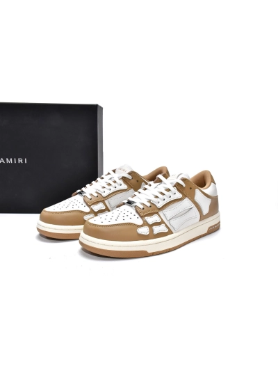 PKGoden  |  AMIRI Skel Top Low White Brown, MFS003-281 02