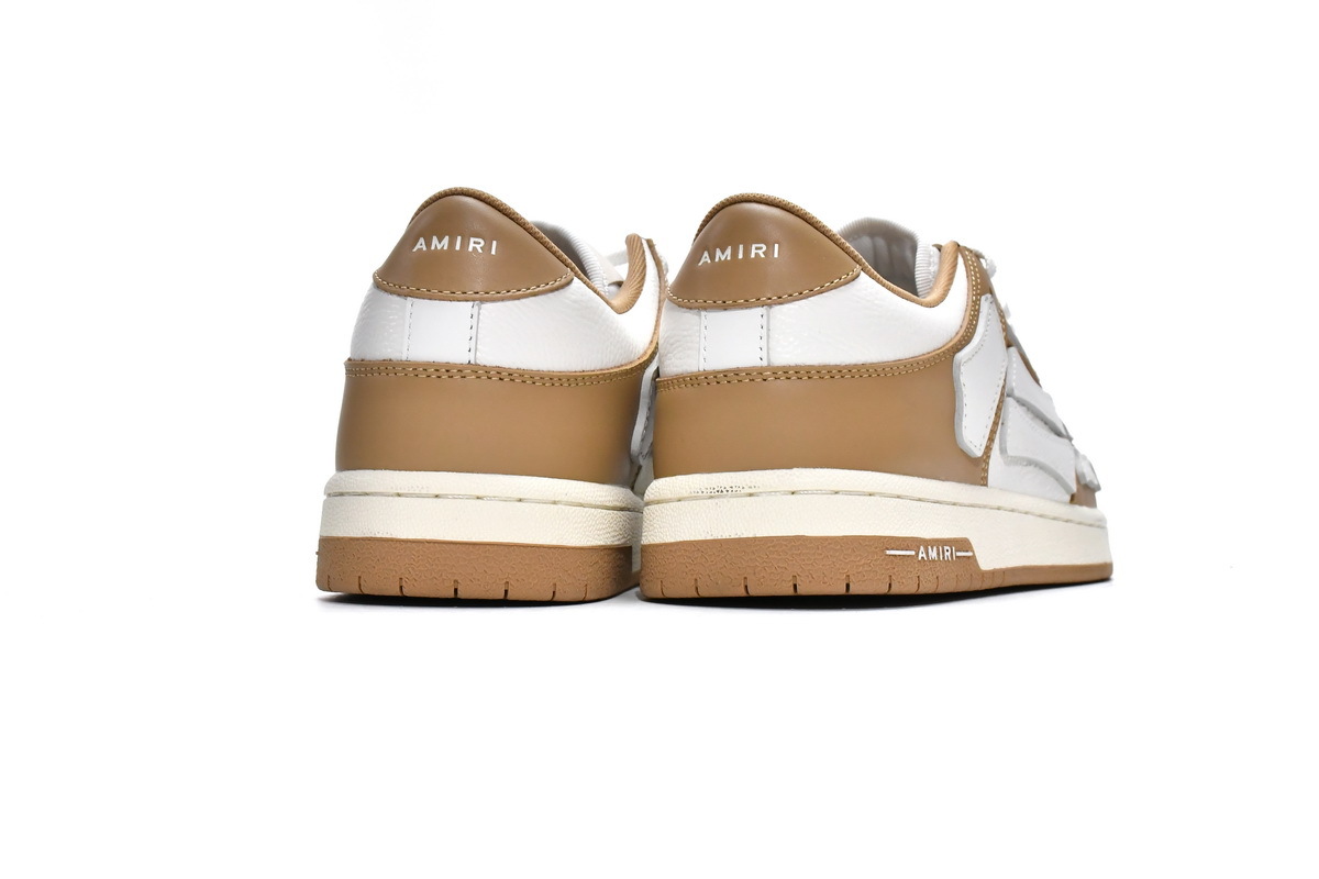 PKGoden  |  AMIRI Skel Top Low White Brown, MFS003-281