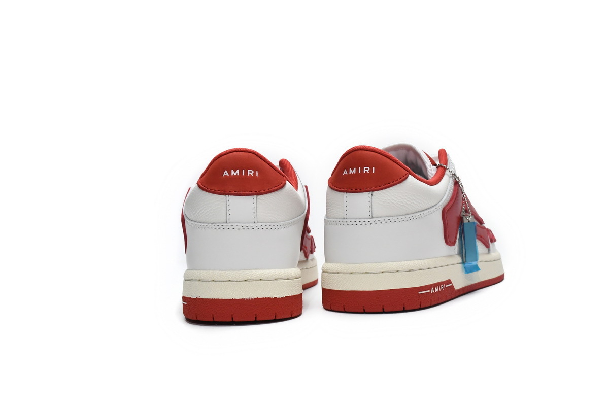 PKGoden  |  AMIRI Skel Top Low White Red, MFS003-124