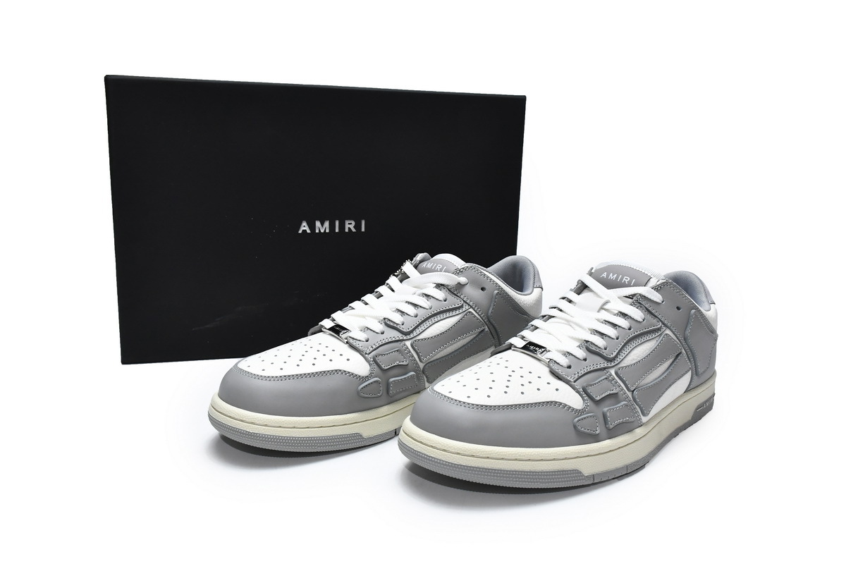 PKGoden  |  AMIRI Skel Top Low White Grey, MFS003-043