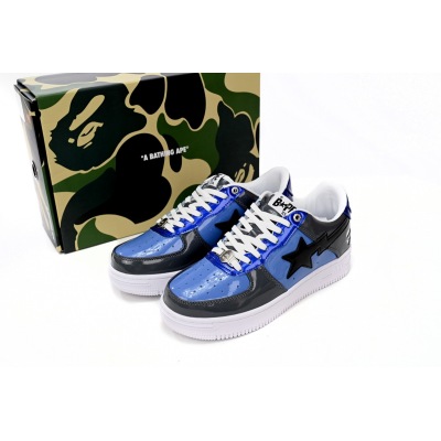 PKGoden {20$ OFF, Litmited Time}  A Bathing Bapesta Sk8 Sta Low Blue Mirror Surface 01