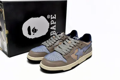 PKGoden   A Bathing Ape Bape SK8 Sta Vintage Beige Indigo 1120-291-019 02