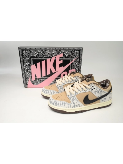 PKGoden   |  Dunk Low X Travis Scott White Cashew Fruit, CT5053-010 01