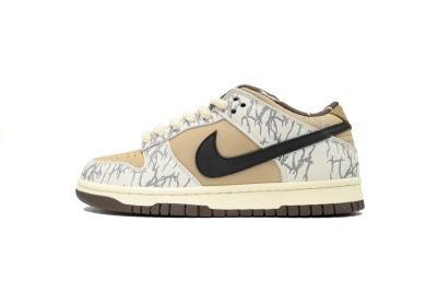 PKGoden   |  Dunk Low X Travis Scott White Cashew Fruit, CT5053-010 02