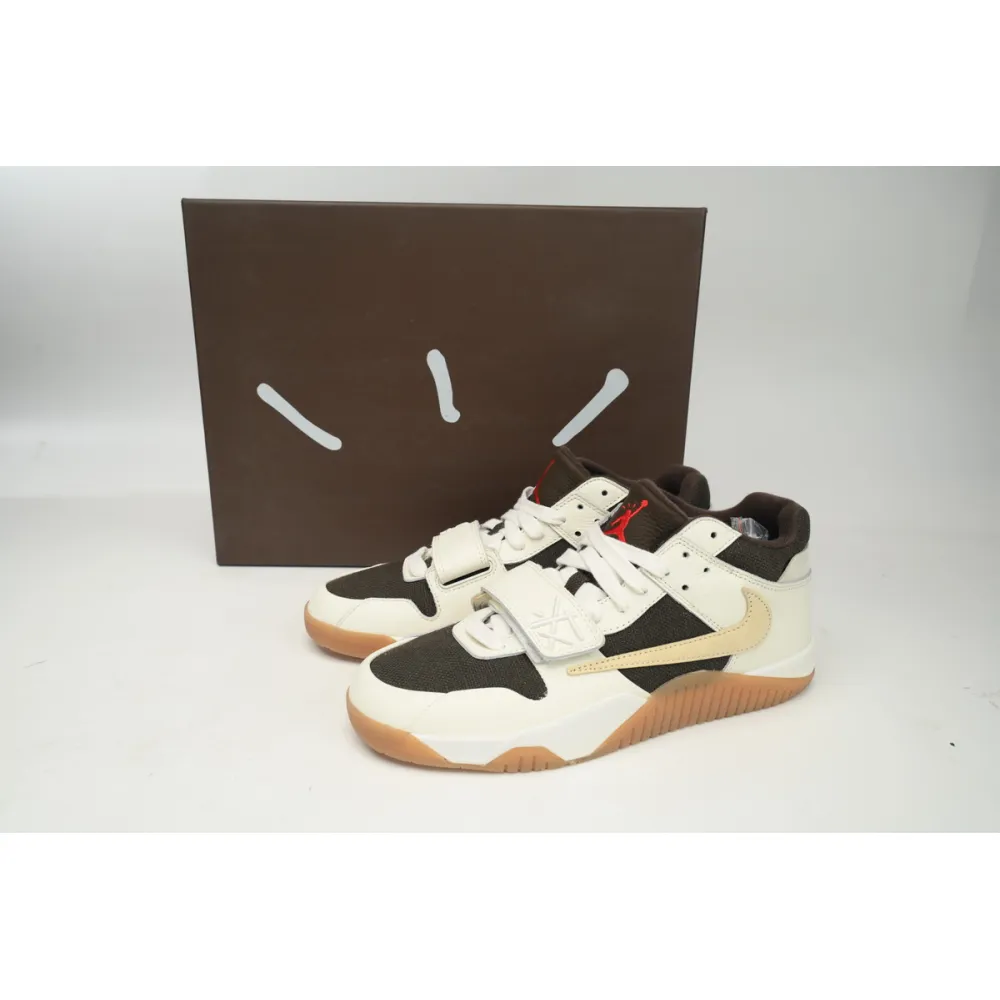 PKGoden Travis Scott × Jordan Jumpman Jack TR White Brown  FZ8117-100