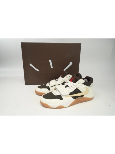 PKGoden  Travis Scott × Jordan Jumpman Jack TR White Brown  FZ8117-100 02