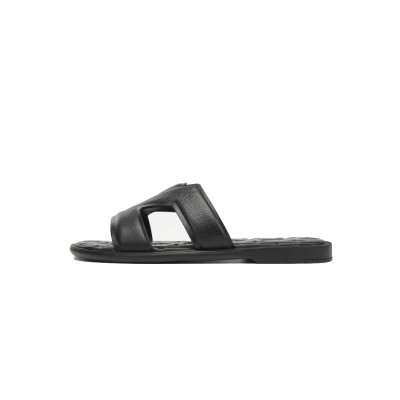 GET LOUIS VUITTON Oasis Black Embossing Slide 01