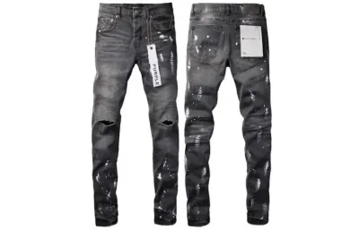 New Purple Brand Fashion Men Black Jeans 01
