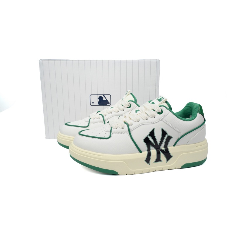 PKGoden Giày MLB Chunky Liner New York Yankees White Green 3ASXCA12N-50GNS