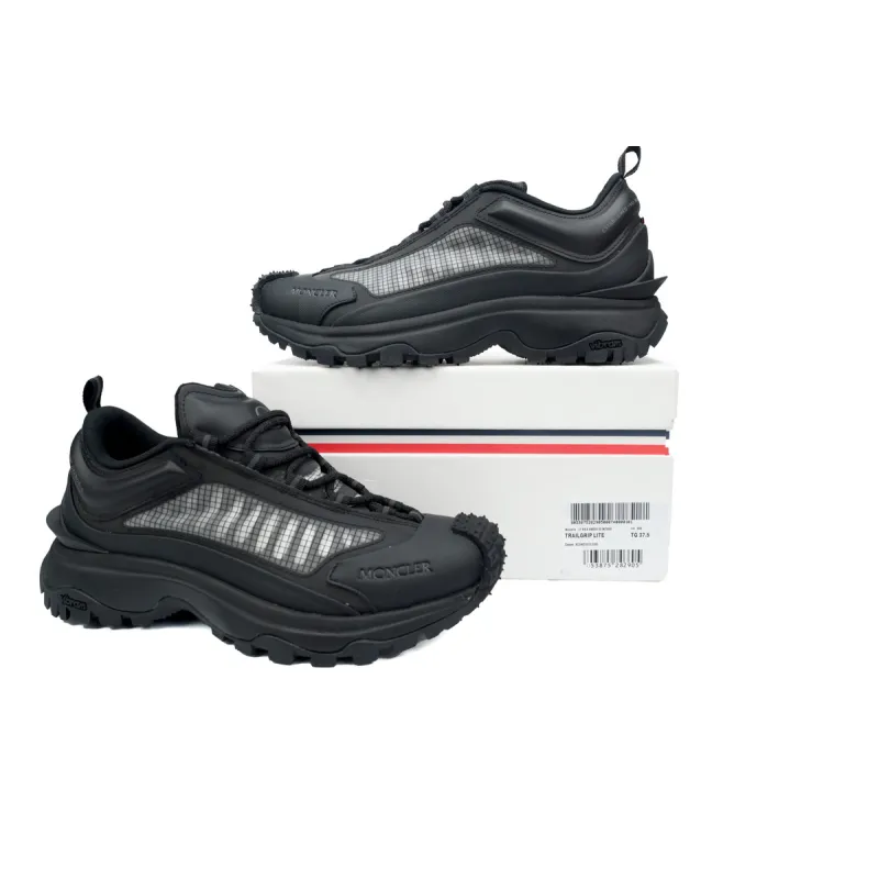 PKGoden Moncler Trailgrip Leather Black All Black Mesh I109A 4M00130 M2808