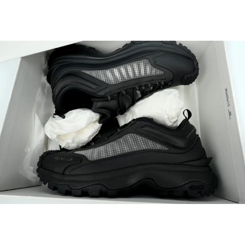 PKGoden Moncler Trailgrip Leather Black All Black Mesh I109A 4M00130 M2808