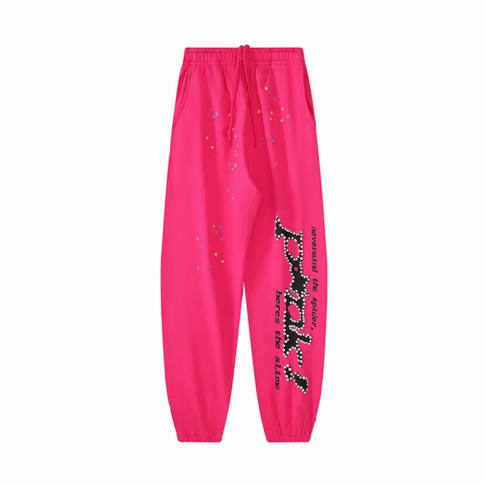 Sp5der Pink Pants 1247201