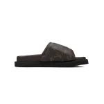 GET LOUIS VUITTON Miami Velcro flip flops Coffee colored presbyopiaslide