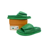 GET LOUIS VUITTON Miami Velcro flip flops Green embossingslide