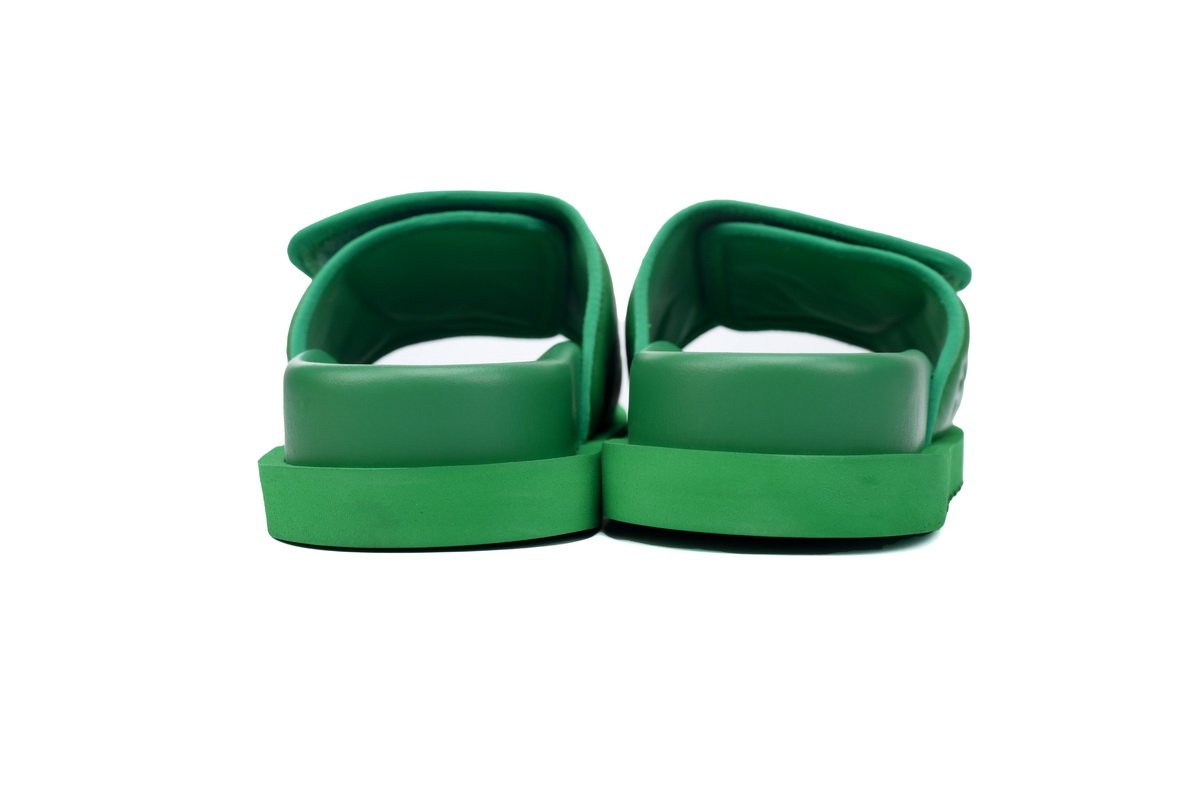 GET LOUIS VUITTON Miami Velcro flip flops Green embossingslide