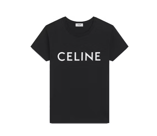 Celine Cotton T-shirt Black/White