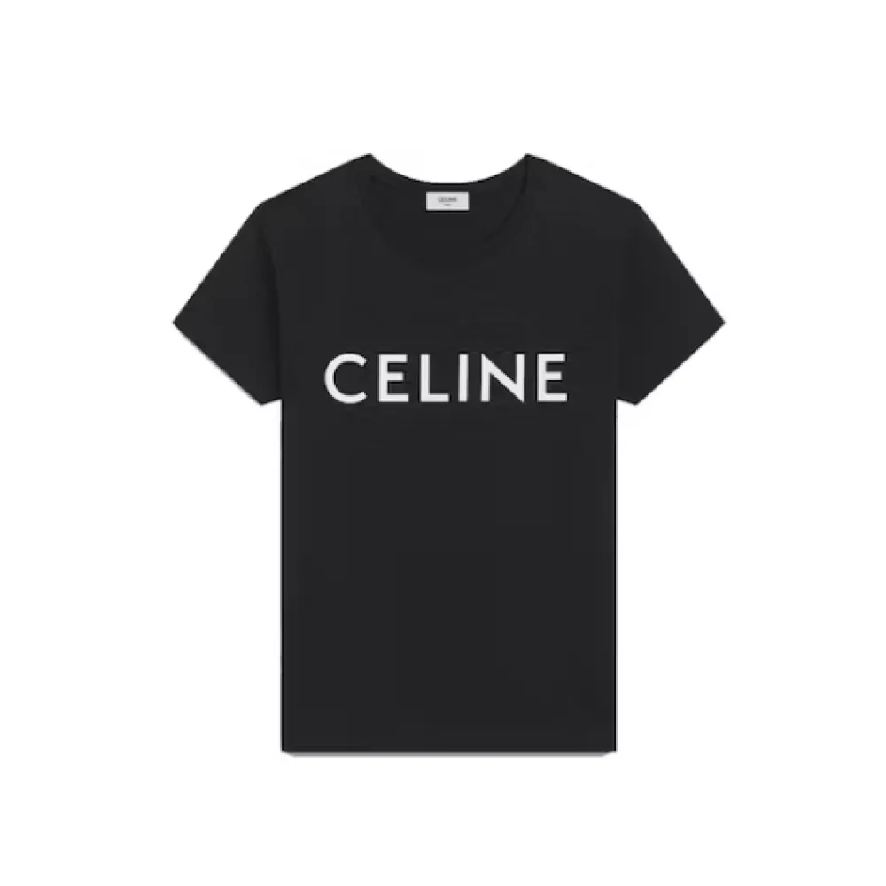 Celine Cotton T-shirt Black/White