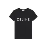 Celine Cotton T-shirt Black/White