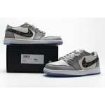 Dior x Air Jordan 1 Low Wolf Grey CN8608-002,Replica Shoes