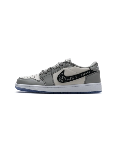 PKGoden  Dior x Air Jordan 1 Low Wolf Grey CN8608-002 01