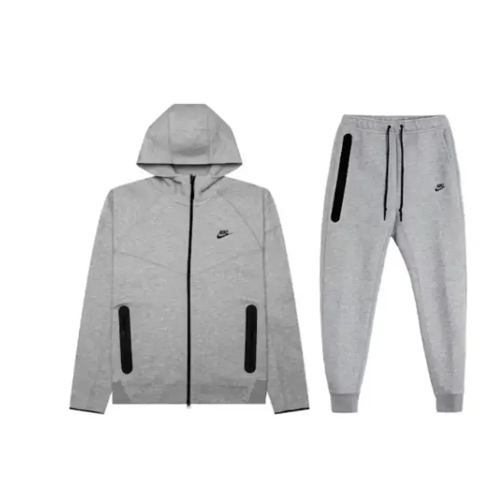 Nike Tech Fleece Hoodie And Pant Grey Set