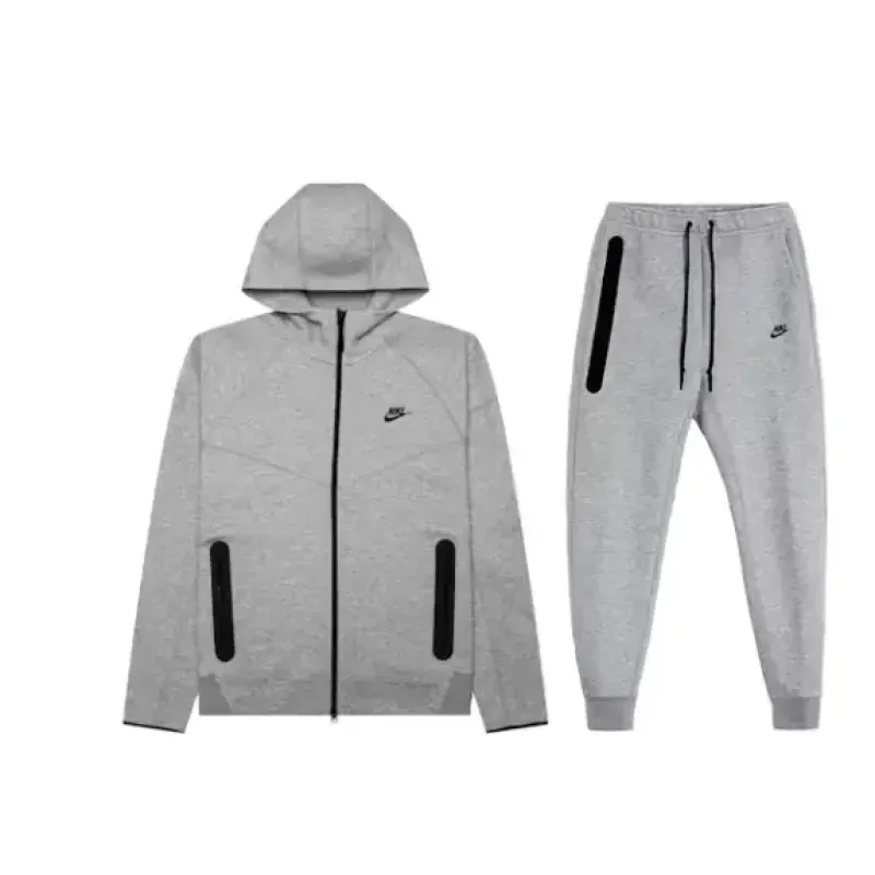 Nike Tech Fleece Hoodie And Pant Grey Set