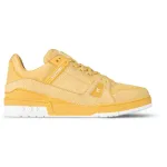 PKGoden   Louis Vuitton LV Trainer Yellow White 1ACQ7B