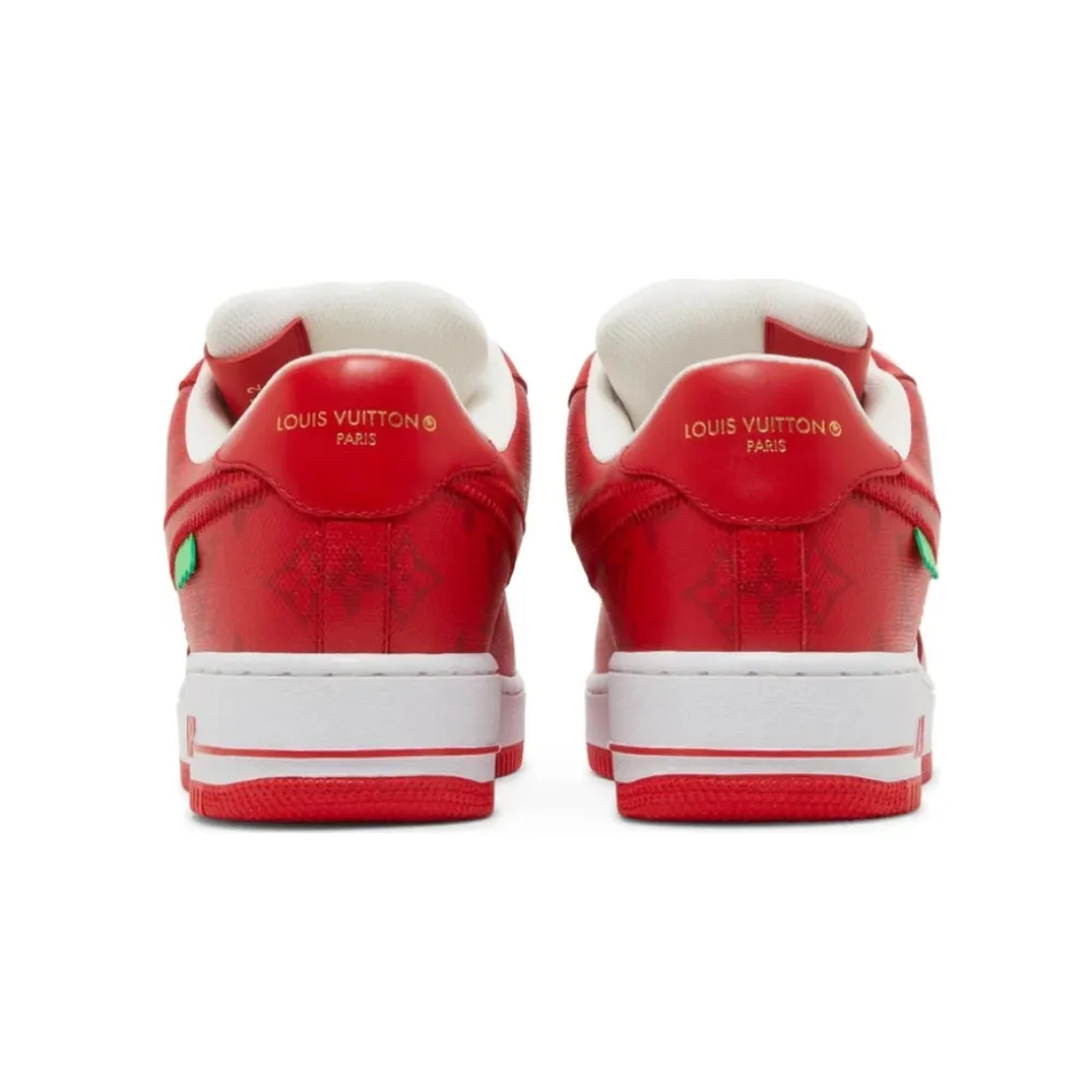 PKGoden Louis Vuitton x Air Force 1 Low "White Comet Red"