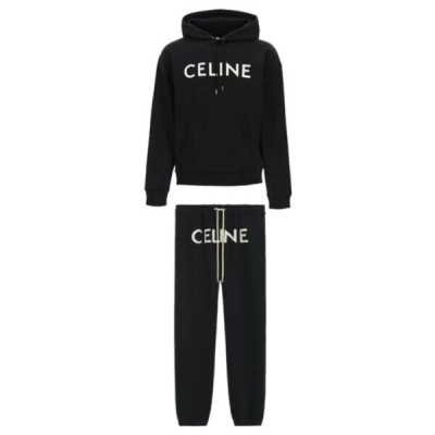 CELINE TRACKSUIT BLACK SET 01
