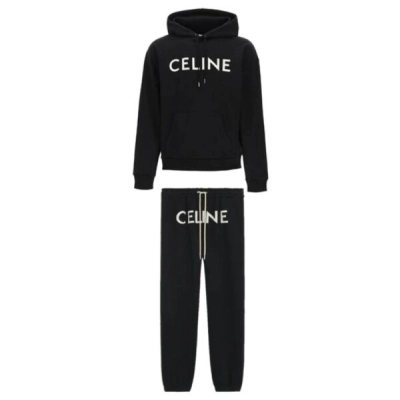 CELINE TRACKSUIT BLACK SET 01