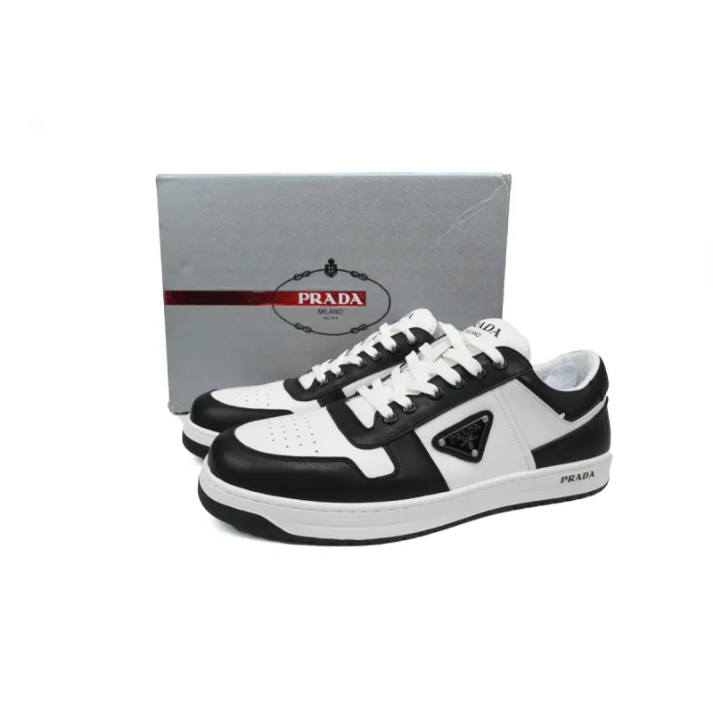 PKGoden Prada Downtown Low Sneakers Black and White