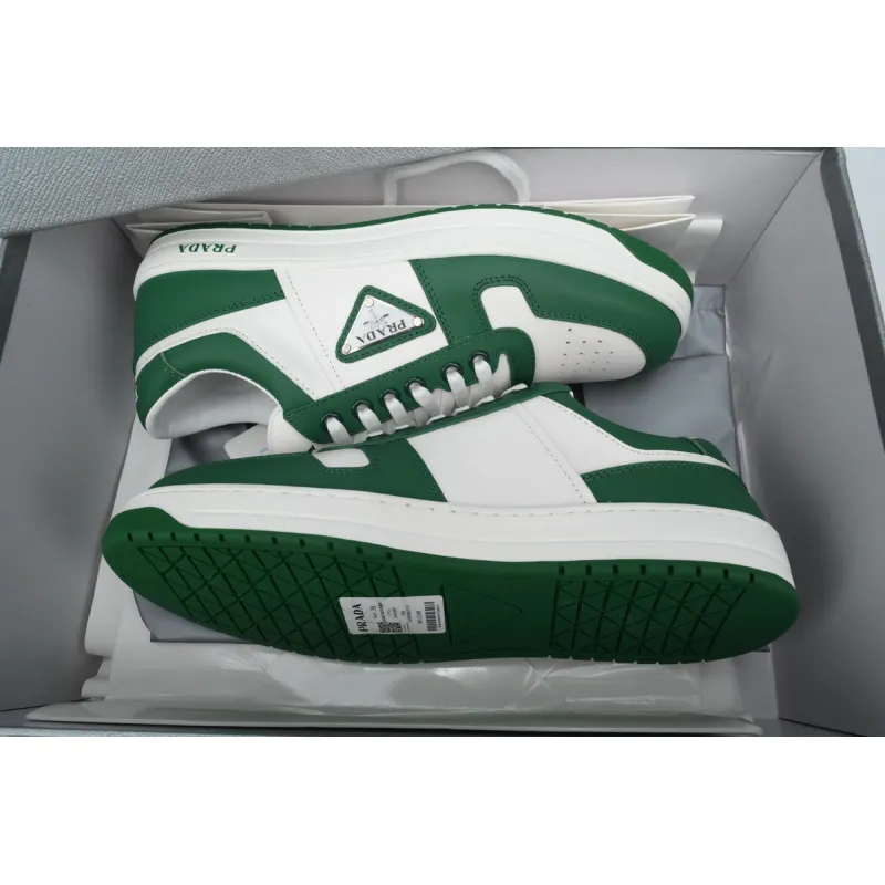 PKGoden Prada Downtown Low Sneakers White Green