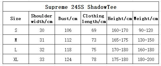 Supreme T-shirt Black White 014