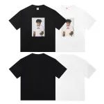 Supreme T-shirt Black White 001