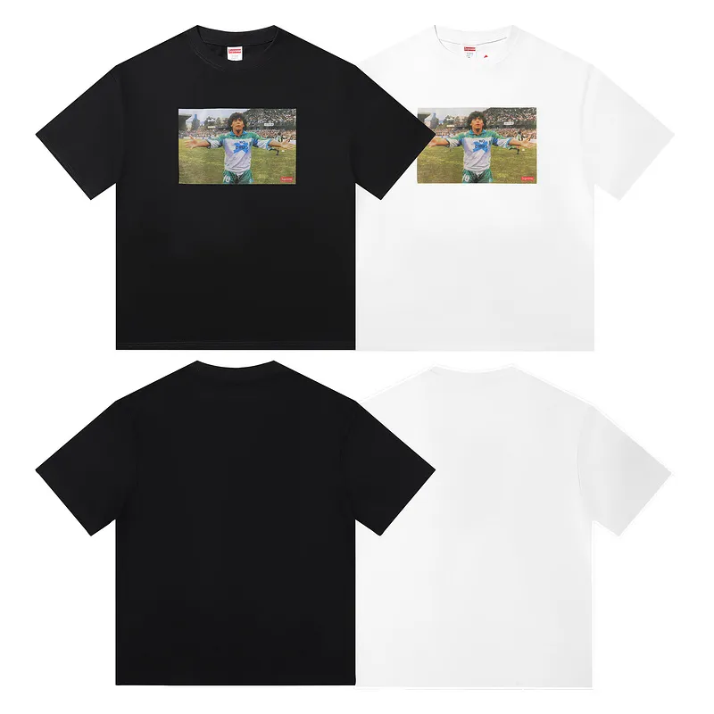 Supreme T-shirt Black White 006