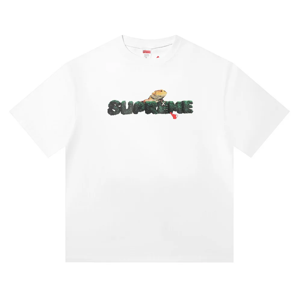 Supreme T-shirt Black White 007