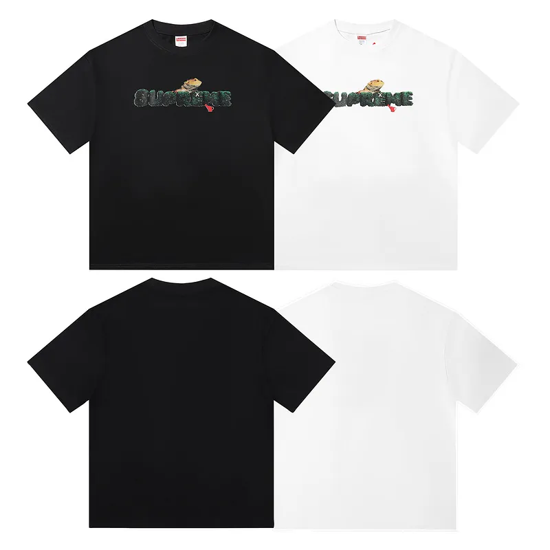 Supreme T-shirt Black White 007