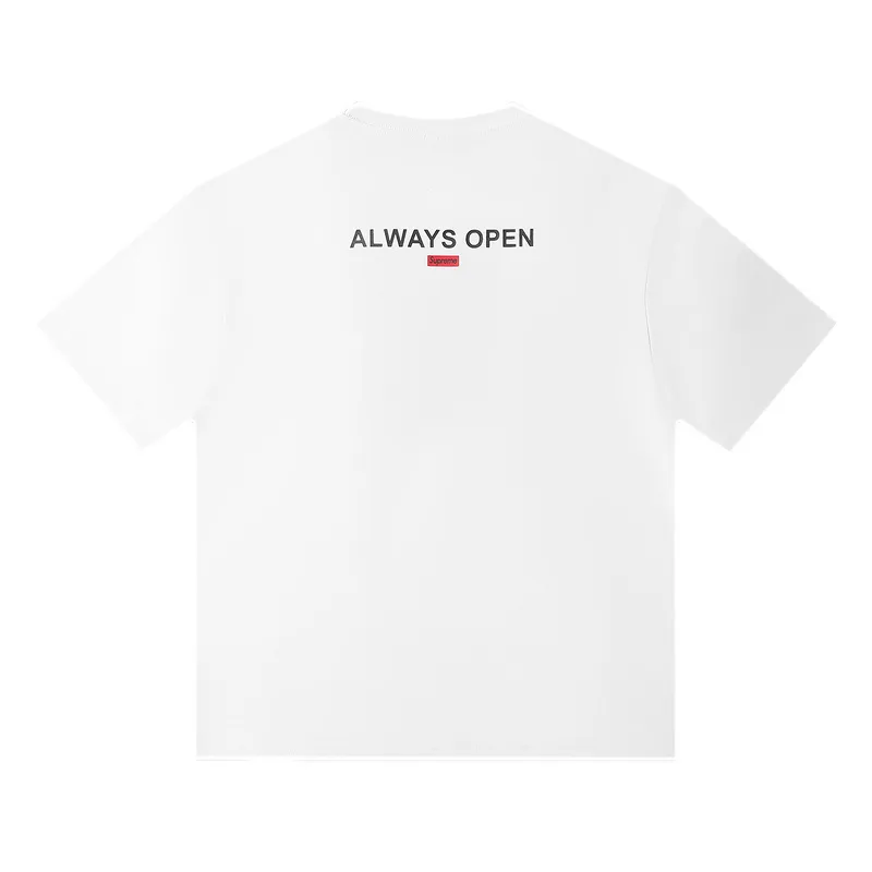 Supreme T-shirt Black White 008