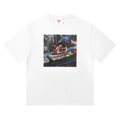 Supreme T-shirt Black White 008 02