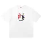 Supreme T-shirt Black White 010