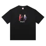 Supreme T-shirt Black White 010