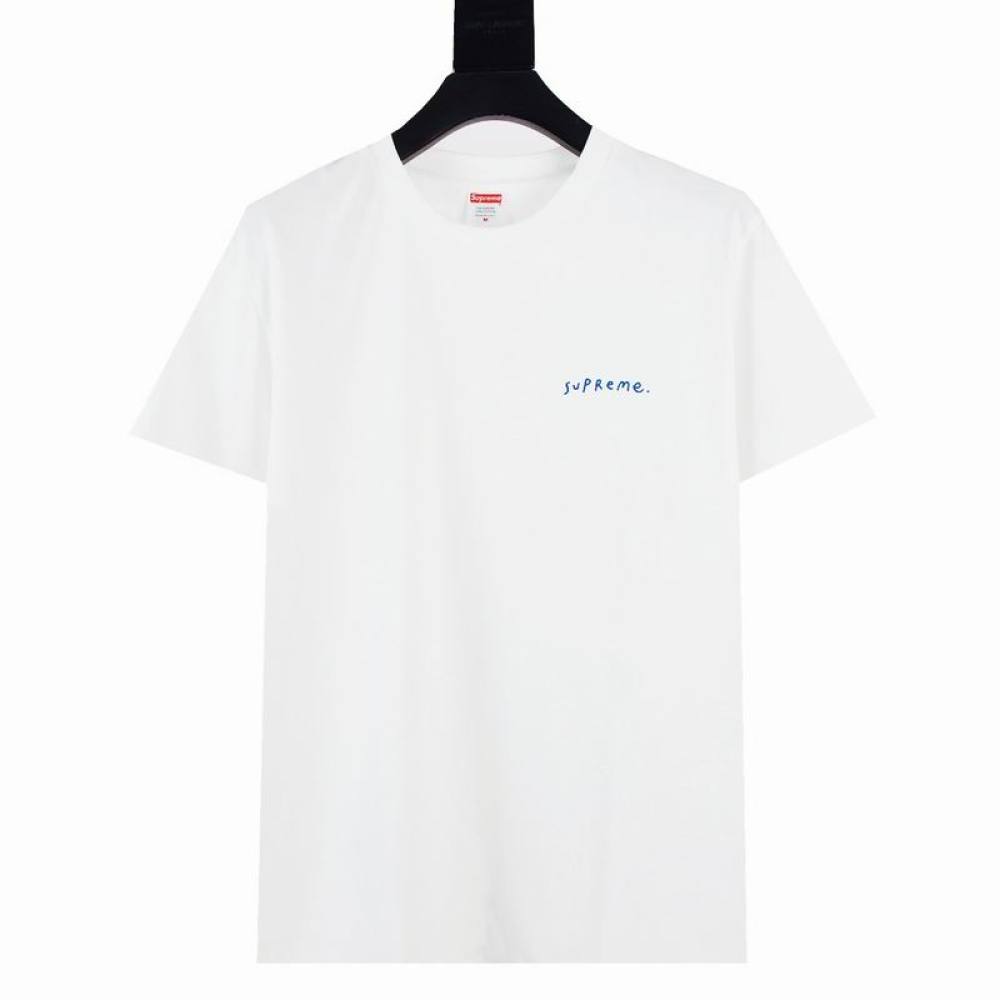 Supreme T-shirt Black White 012