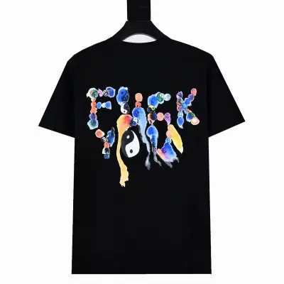 Supreme T-shirt Black White 012 02