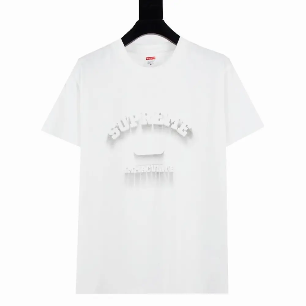 Supreme T-shirt Black White 013