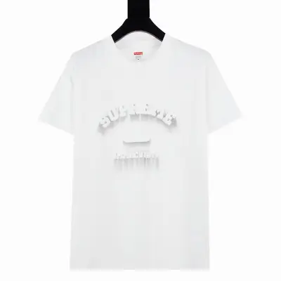 Supreme T-shirt Black White 013 01